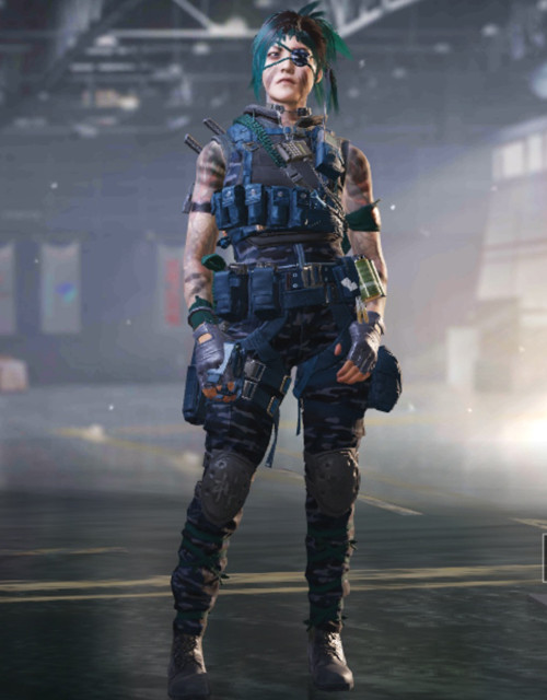 COD Mobile Character skin: Kitsune - Blue Line Optic - zilliongamer