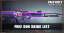 Call of Duty Mobile Free Gun Skins List