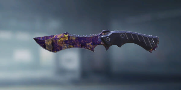 COD Mobile Knife skin: Knife - Purple Geode - zilliongamer