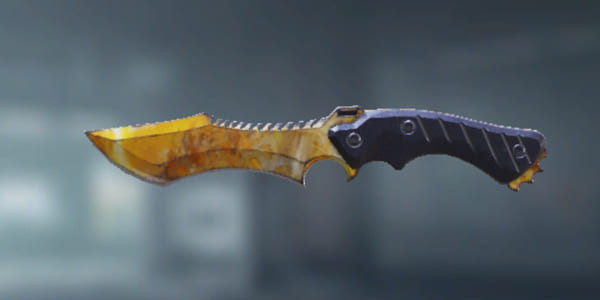 COD Mobile Folding Knife skin: Yellow Abstract - zilliongamer
