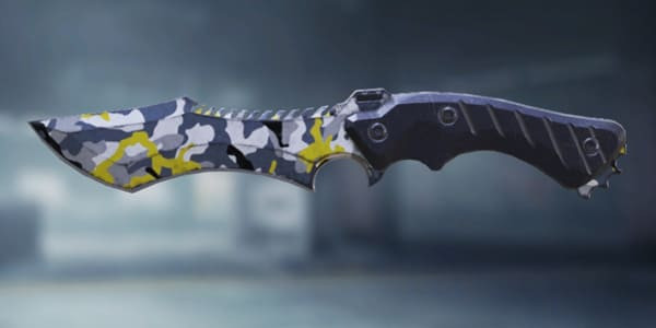 COD Mobile Knife skin: Yellow Camo - zilliongamer