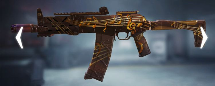 AKS-74U skins Metal Note in Call of Duty Mobile. - zilliongamer