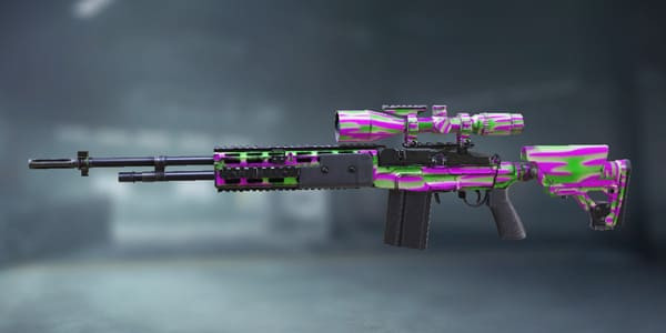 M21 EBR Crayon skin in Call of Duty Mobile.