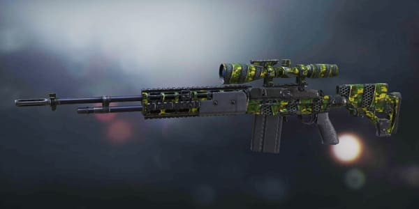 M21 EBR Plated Green skin in Call of Duty Mobile.