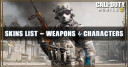 Call of Duty Mobile Skins List - All Weapons & Characters