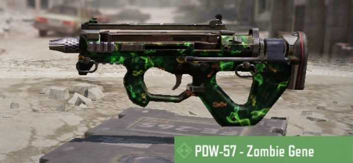 PDW-57 SMG Skin: Zombie Gone in Call of Duty Mobile.