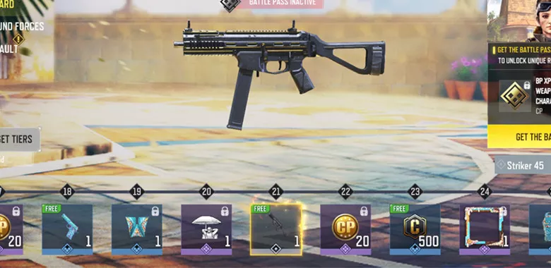How to unlock Striker 45 SMG in COD Mobile