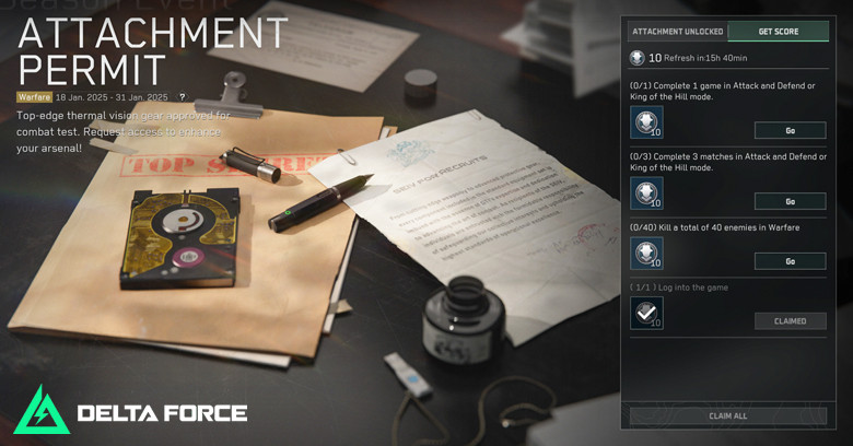 Get Score in Attachment Permit in Delta Force - zilliongamer