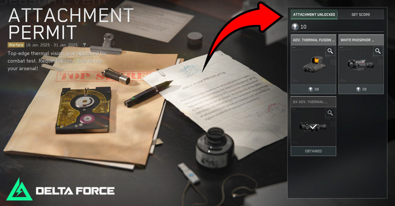 How to claim thermal scope in Delta Force - zilliongamer
