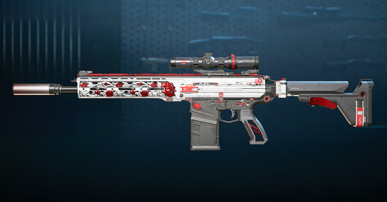 Delta Force M7 White Rose Skins