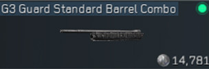 Delta Force Best SR9 Attachment: G3 Guard Standard Barrel Combo - zilliongamer