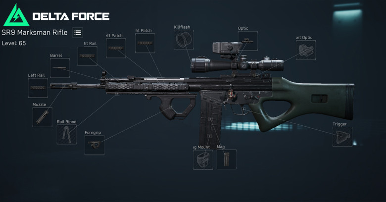 Best SR9 Build | Delta Force | Warfare - zilliongamer
