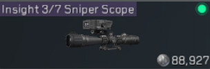 Delta Force Best SR9 Attachment: Insight 3/7 Sniper Scope - zilliongamer