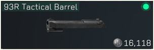 Delta Force Best 93R attachment: 93R Tactical Barrel - zilliongamer