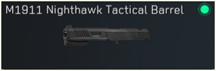 Delta Force Best M1911 Attachment: M1911 Nighthawk Tactical Barrel - zilliongamer