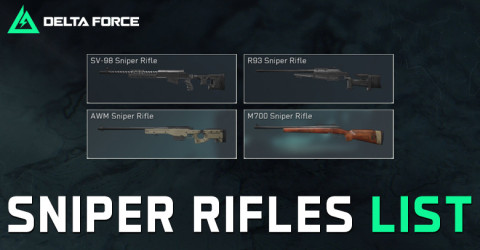 Delta Force Sniper Rifles List