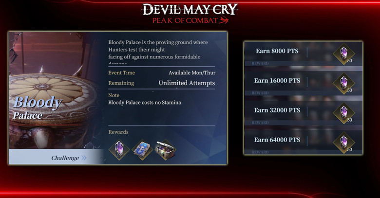 Join Bloody Palace Events | Devil May Cry: Peak of Combat