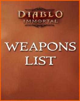 Weapons List