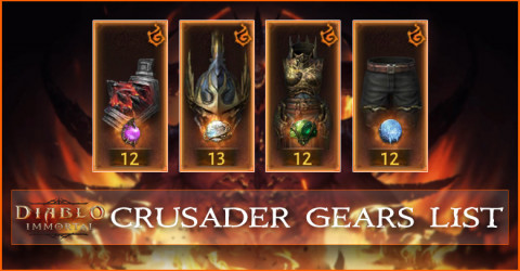 Crusader Gears List - All Legendary Gears