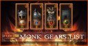 Monk Gears List - All Legendary Gears