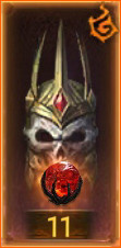Necromancer Head: Crown Of The Glided Leash | Diablo Immortal - zilliongamer