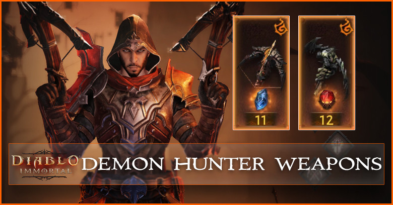 Demon Hunter Weapons List | Diablo Immortal - zilliongamer