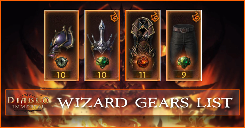 Wizard Gears List - All Legendary Gears