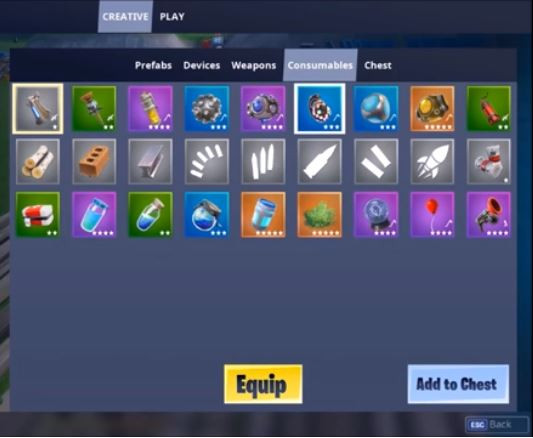 fortnite creative consumables leaked fortnite zilliongamer - pve fortnite creative