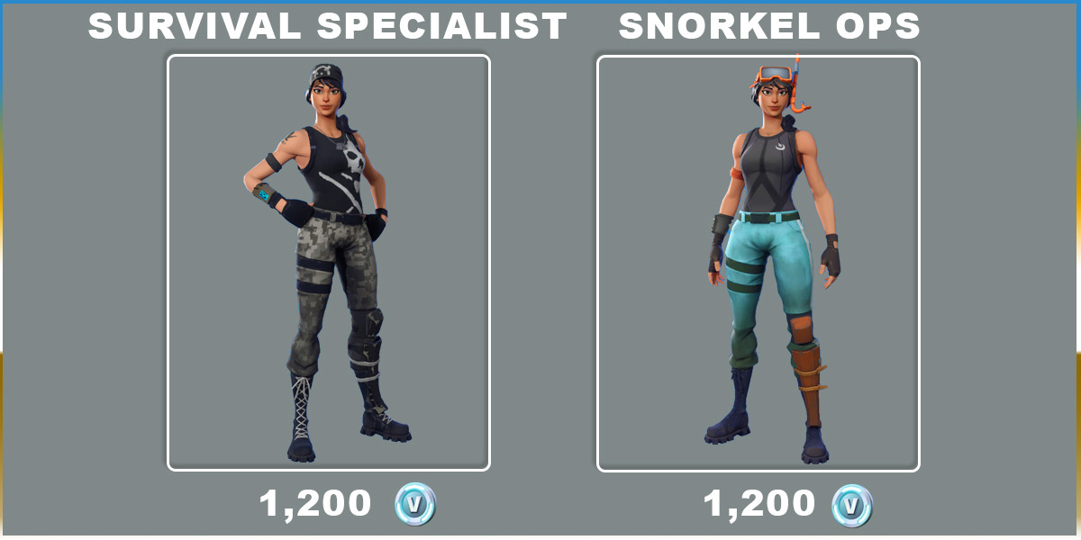 Survival Specialist & Snorkel Ops Fortnite Skins - zilliongamer