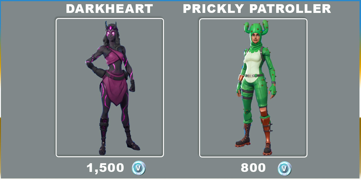 Darkheart & Prickly Patroller Fortnite Skin - zilliongamer