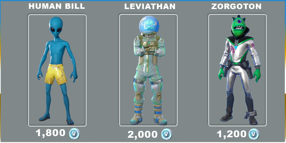 Alien Abduction Outfit Skins | Fortnite - zilliongamer