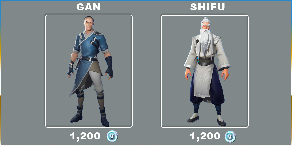 Gan & Shifu Fortnite Skins - zilliongamer