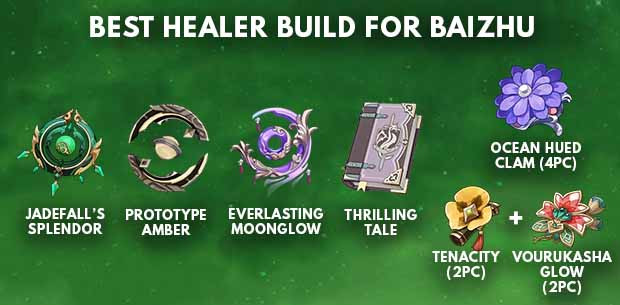 Genshin Impact Baizhu Best Healer Build - zilliongamer