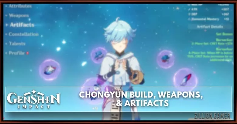 Chongyun Build, Weapons, & Artifacts