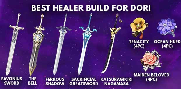 Genshin Impact Dori Best Healer Build - zilliongamer
