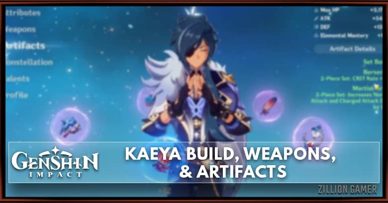 Kaeya Build, Weapons, & Artifacts
