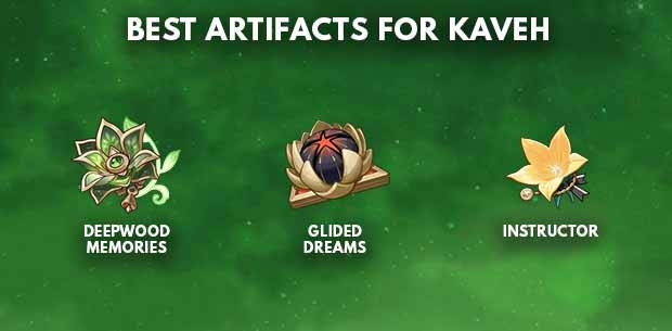 Genshin Impact Kaveh Best Artifact - zilliongamer