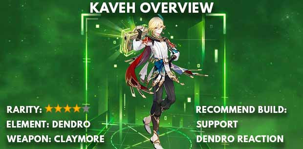 Genshin Impact Kaveh Overview - zilliongamer