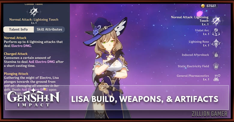 Lisa Build, Weapons, & Artifacts