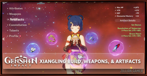 Xingqiu Build Weapons Artifacts Genshin Impact Zilliongamer