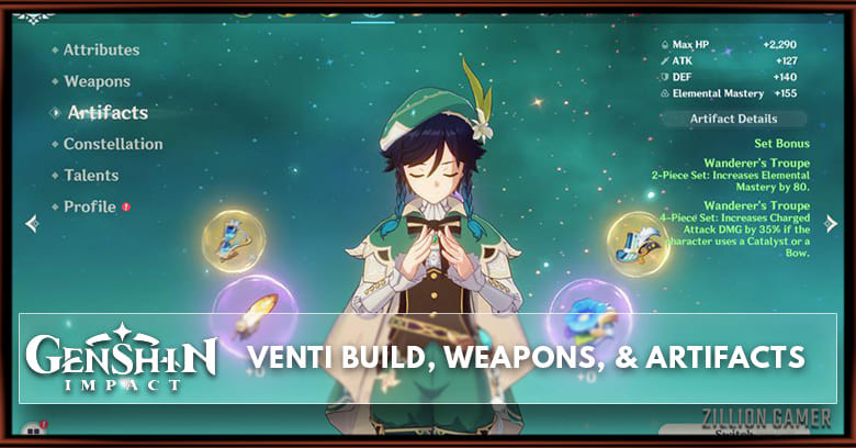 Venti Build, Weapons, & Artifacts