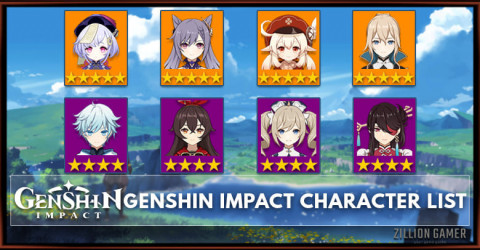 Genshin Impact Characters List