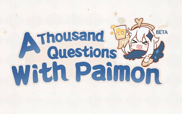 A Thousand Questions With Paimon Event - zilliongamer
