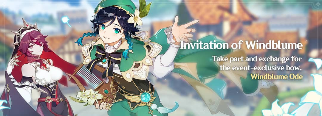 Genshin Impact Event: Invitation of Windblume - zilliongamer