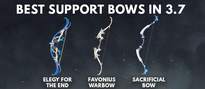 Genshin Impact Best Support Bows In 3.7 - zilliongamer