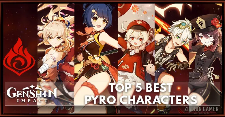 Genshin Impact Top 5 Best Pyro Characters
