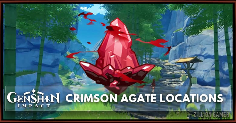 Genshin Impact Crimson Agate Locations Map Guide