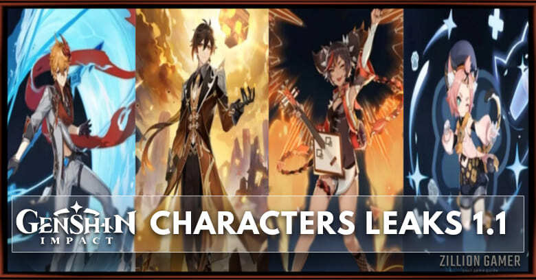Genshin Impact Characters Leaks 1.1