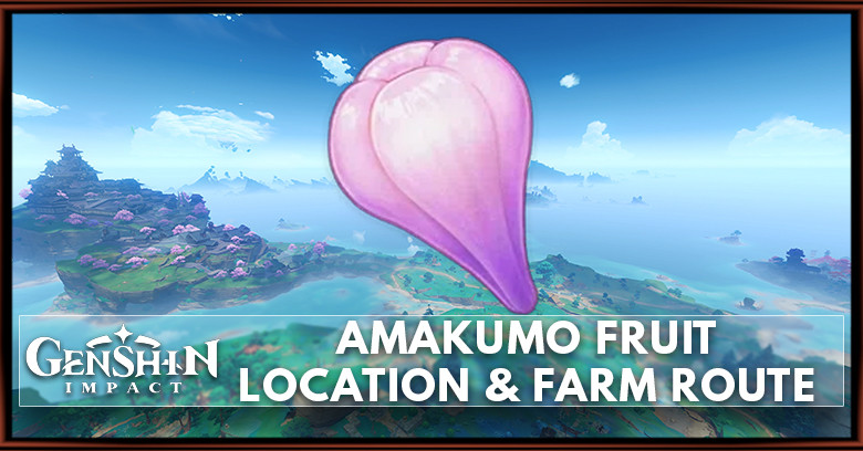 Amakumo Fruit Location Map & Farm Route | Genshin