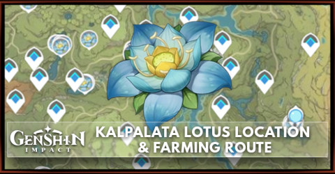 Kalpalata Lotus Location Map & Farm Route | Genshin Impact